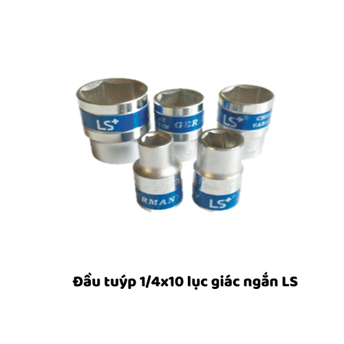 Đầu tuýp 1/4x10 lục giác ngắn LS