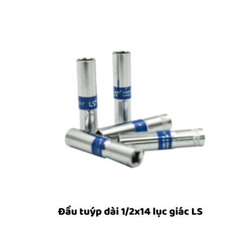 Đầu tuýp dài 1/2x14 lục giác LS