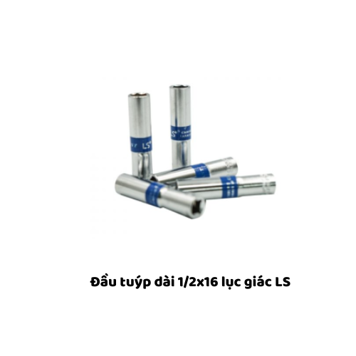 Đầu tuýp dài 1/2x16 lục giác LS