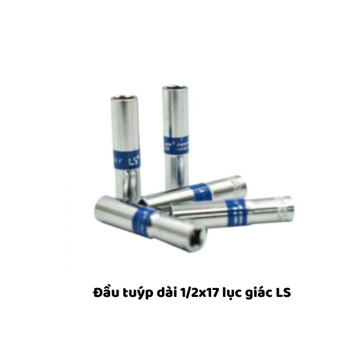 Đầu tuýp dài 1/2x17 lục giác LS