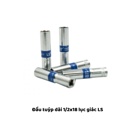 Đầu tuýp dài 1/2x18 lục giác LS