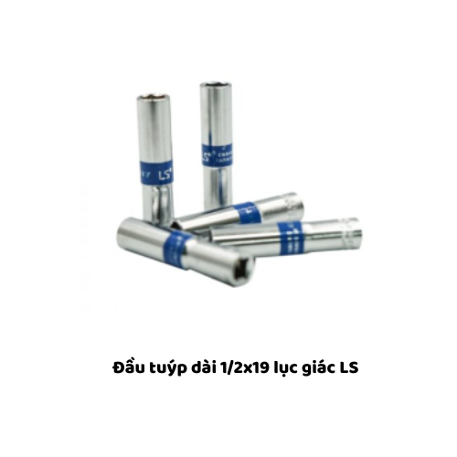 Đầu tuýp dài 1/2x19 lục giác LS