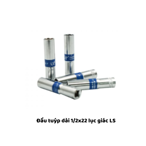 Đầu tuýp dài 1/2x22 lục giác LS