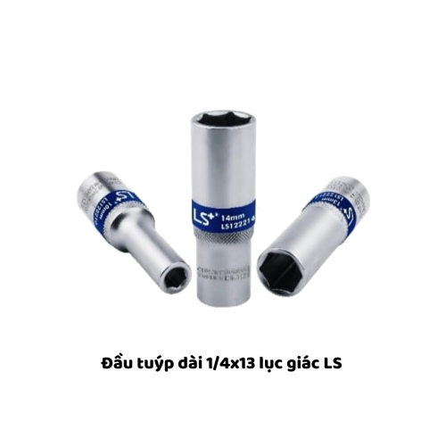 Đầu tuýp dài 1/4x13 lục giác LS