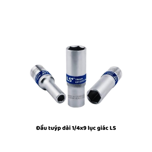 Đầu tuýp dài 1/4x9 lục giác LS