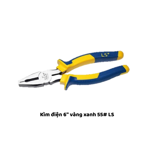 Kìm điện 6" vàng xanh 55# LS