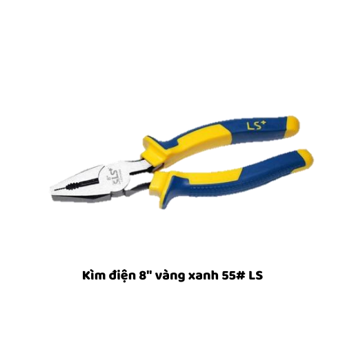 Kìm điện 8" vàng xanh 55# LS