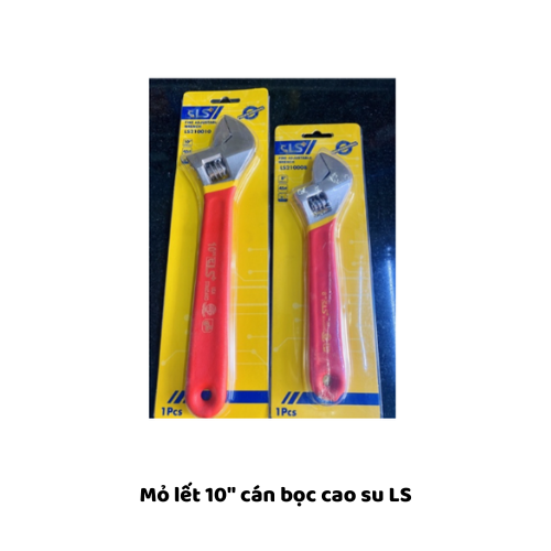 Mỏ lết 10" cán bọc cao su LS