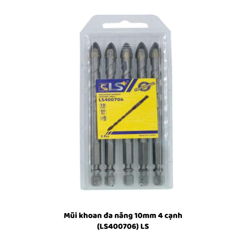 Mũi khoan đa năng 10mm 4 cạnh (LS400706) LS 