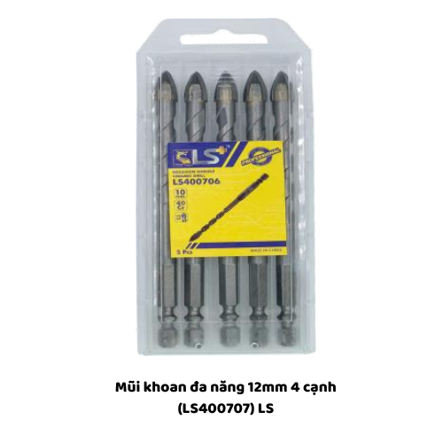 Mũi khoan đa năng 12mm 4 cạnh (LS400707) LS