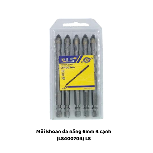 Mũi khoan đa năng 6mm 4 cạnh (LS400704) LS 