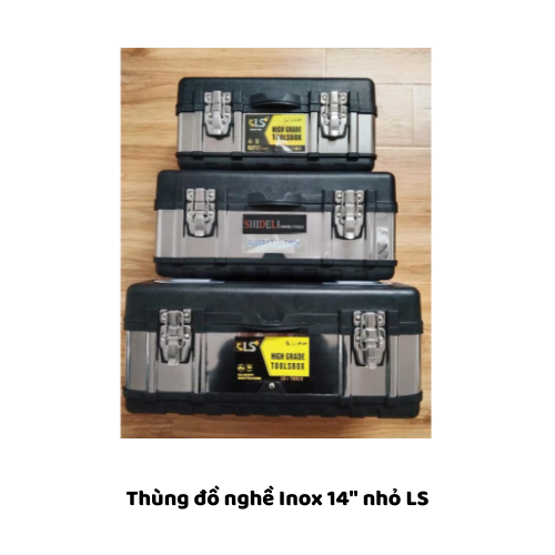 Thùng đồ nghề Inox 14" nhỏ LS