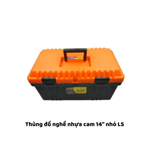 Thùng đồ nghề nhựa cam 14" nhỏ LS