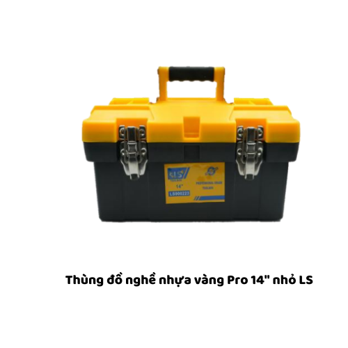 Thùng đồ nghề nhựa vàng Pro 14" nhỏ LS