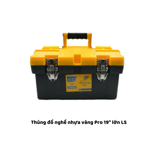 Thùng đồ nghề nhựa vàng Pro 19" lớn LS