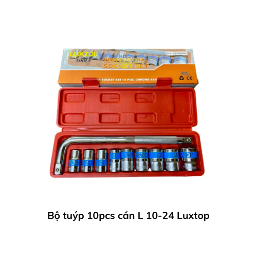 Bộ tuýp 10pcs cần L 10-24 Luxtop