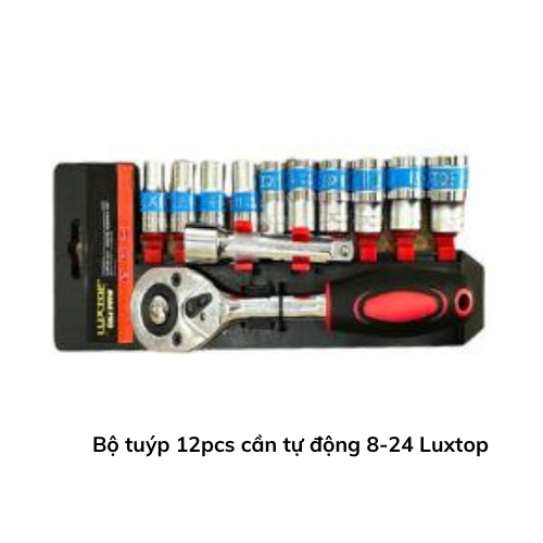 Bộ tuýp 12pcs cần tự động 8-24 Luxtop