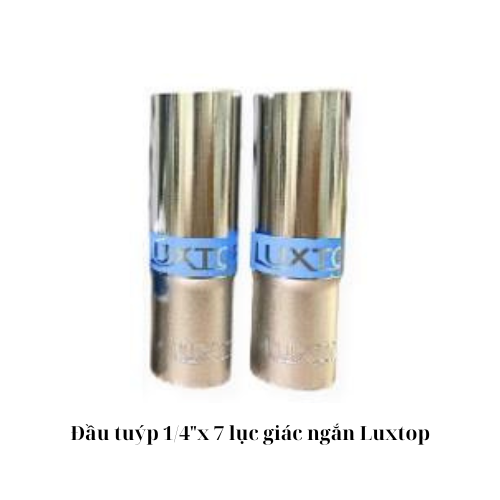 Đầu tuýp 1/4"x 7 lục giác ngắn Luxtop