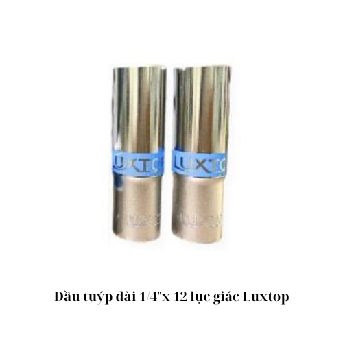 Đầu tuýp dài 1/4"x 12 lục giác Luxtop