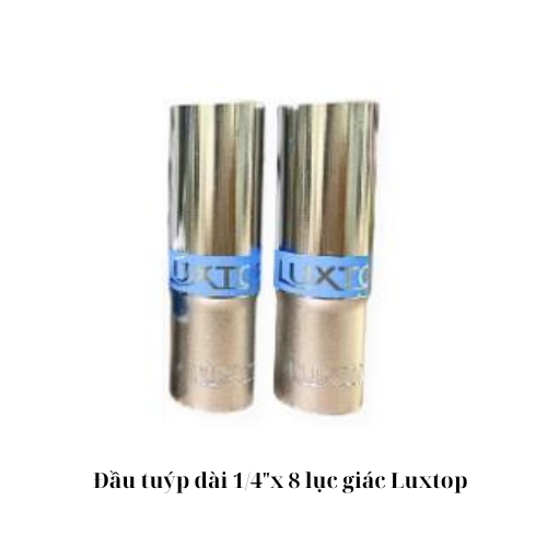 Đầu tuýp dài 1/4"x 8 lục giác Luxtop