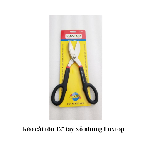 Kéo cắt tôn 12" tay xỏ nhung Luxtop