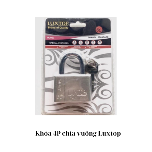 Khóa 4P chìa vuông Luxtop