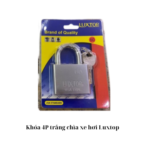 Khóa 4P trắng chìa xe hơi Luxtop