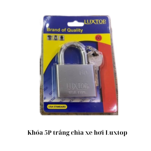 Khóa 5P trắng chìa xe hơi Luxtop