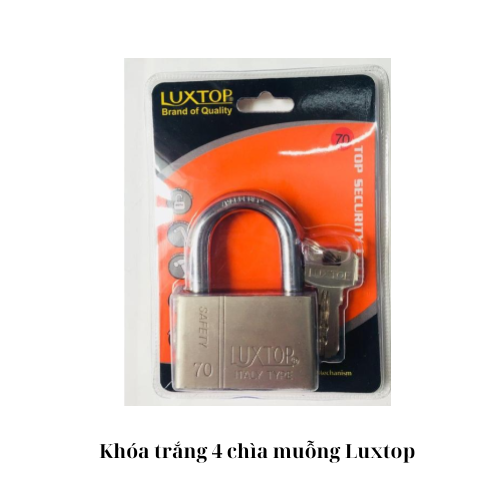 Khóa trắng 4 chìa muỗng  Luxtop