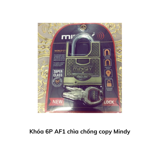 Khóa 6P AF1 chìa chống copy Mindy