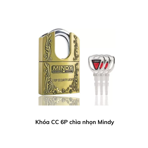 Khóa CC 6P chìa nhọn Mindy