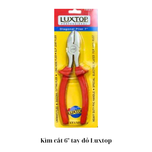 Kìm cắt 6" tay đỏ Luxtop