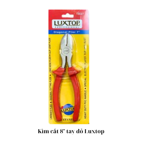 Kìm cắt 8" tay đỏ Luxtop