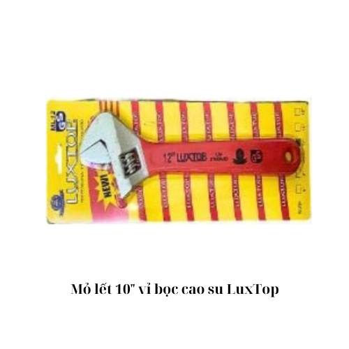 Mỏ lết 10" vỉ bọc cao su LuxTop