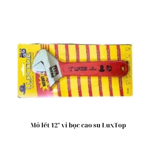 Mỏ lết 12" vỉ bọc cao su LuxTop