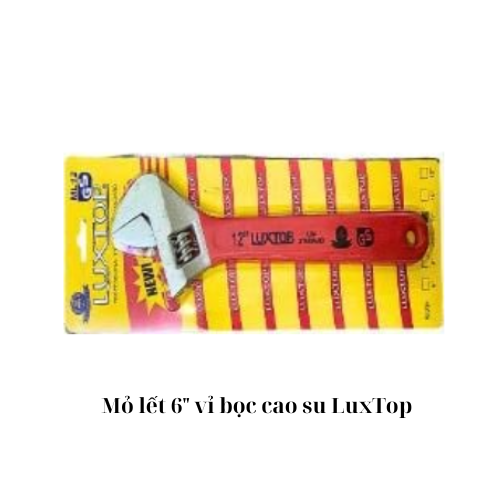 Mỏ lết 6" vỉ bọc cao su LuxTop