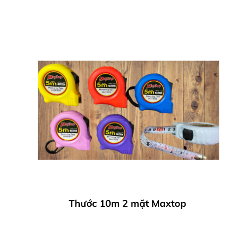 Thước 10m 2 mặt Maxtop