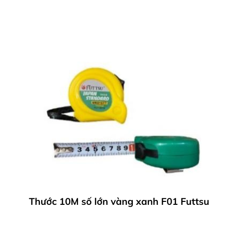 Thước 10M số lớn vàng xanh F01 Futtsu