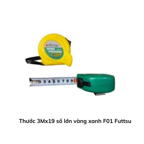 Thước 3Mx19 số lớn vàng xanh F01 Futtsu