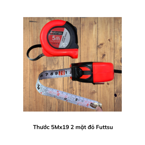 Thước 5Mx19 2 mặt đỏ Futtsu