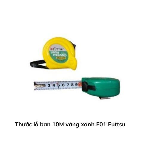 Thước lỗ ban 10M vàng xanh F01 Futtsu