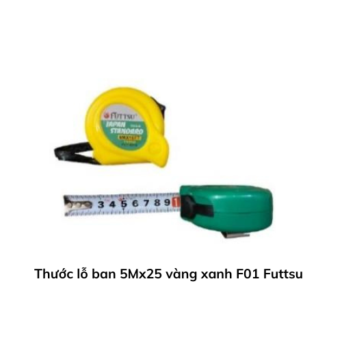 Thước lỗ ban 5Mx25 vàng xanh F01 Futtsu