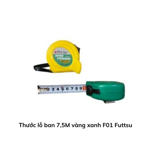 Thước lỗ ban 7,5M vàng xanh F01 Futtsu