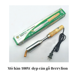 [ANMH100WDCGBR] Mỏ hàn 100W dẹp cán gỗ Berrylion