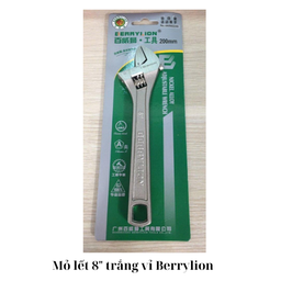 [ANML8TVBR] Mỏ lết 8" trắng vỉ  Berrylion