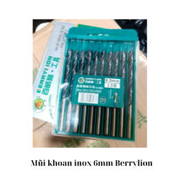 [MIIN6BR] Mũi khoan inox 6mm Berrylion