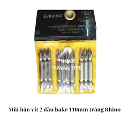 [NKMBV110TRN] Mũi bắn vít 2 đầu bake 110mm trắng Rhino