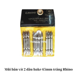 [NKMBV65TRN] Mũi bắn vít 2 đầu bake 65mm trắng Rhino