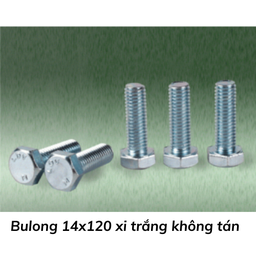 [BL14120KT] Bulong 14x120 xi trắng không tán