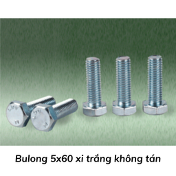 [BL560KT] Bulong 5x60 xi trắng không tán